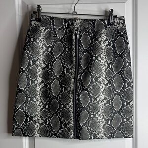 Thread & Supply Black and Gray Mini Skirt